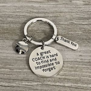 Softball Keychain , Softball Gift